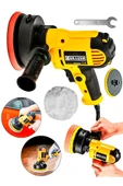 Powerforge 450w Elektrikli 125mm Dikey Polisaj Zımpara Makinesi-Sarı - 1