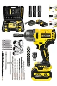 Graizer 21v Çift Akülü Şarjlı Matkap 800nm Torklu Somun Sıkma Sökme-Sarı - 1