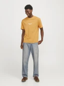JACK JONES Yazılı Bisiklet Yaka Tişört 12240121 - 4