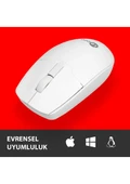 Lenovo Lecoo WS204 Beyaz Ergonomik Optik Kablosuz Mouse - 4