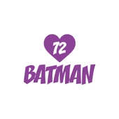 Kalpli 72 Batman Araba Sticker 17x17 Cm Mor - 1