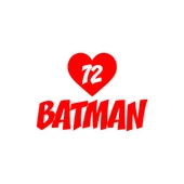 Kalpli 72 Batman Araba Sticker 17x17 Cm Kırmızı - 1
