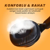 Zore M6 Plus Ayarlanabilir ve Katlanabilir Kulak Üstü Bluetooth Kulaklık - 3