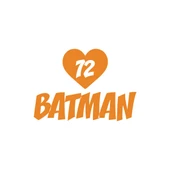 Kalpli 72 Batman Araba Sticker 17x17 Cm Turuncu - 1