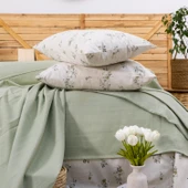 Schafer Home Hera Çift Kişilik Pike Takımı 4 Parça-Yeşil - 3