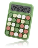 Runzon Renkli Elektronik Hesap Makinesi Yeşil RZ817 - 1