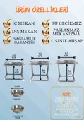 Büyük ve Orta Boy Köpekler İçin Ayarlanabilir 3 Yükseklikli Paslanmaz Çelik Mama ve Su Kabı Standı - 5
