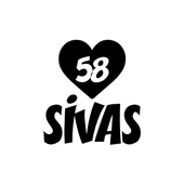 Kalpli 58 Sivas Araba Sticker 17x17 Cm Siyah - 1