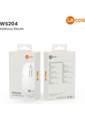 Lenovo Lecoo WS204 Beyaz Ergonomik Optik Kablosuz Mouse - 5