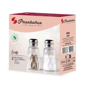 Paşabahçe 80232 Leafy 2 li Tuzluk-Biberlik Set 100 cc - 1