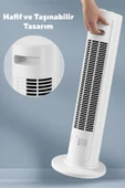 KUMTEL KTF-258W Kule Vantilatör - Beyaz - 7