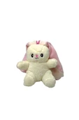 Sevimli Çilek Tavşan Peluş Çantalı Hediyelik 50 cm Oyuncak - 3