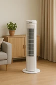 KUMTEL KTF-258W Kule Vantilatör - Beyaz - 6