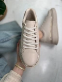 Günlük Kadın Spor Ayakkabı Bağcıklı Hafif Kalın Yüksek Taban Yürüyüş Sneaker 2135 - 2