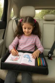 Katlanabilir Pratik Çocuk Aktivite Masası Oto Koltuk Sehpası - 1
