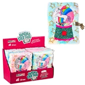 Peluş Hatıra Defteri Kilitli Unicorn Sulu Yıldız - 1