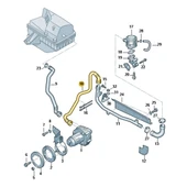 Audi A4 1999-2001 1.6 ALZ Motor Sekonder Hava Borusu 3B0131149B - 3