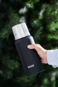 Acar Karat X Serisi Paslanmaz Çelik 0,75 Lt Kamp Termos Siyah TMS-08367 - 1