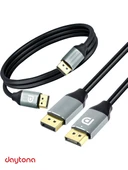 Daytona ZR832 Display Port To Display Port 8k 240HZ Görüntü Aktarım Kablosu 1.5 Metre thumbnail 2