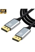 Daytona ZR832 Display Port To Display Port 8k 240HZ Görüntü Aktarım Kablosu 1.5 Metre thumbnail 1