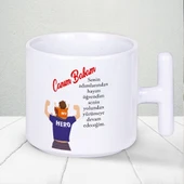 Canım Babam Senin Adımlarından Hayatı Öğrendim Yazılı Babalar Gününe Özel T Kupa Bardak - 1