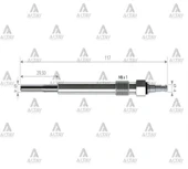 Svac Sv005 Isıtma Kızdırma Bujisi Golf V Jetta Passat / A3 2.0 Tdı Bkp Bkd - 1