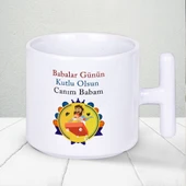Sıcacık Kahve, Sevgi Dolu Baba! Babalar Gününe Özel Hediyelik T Kupa - 1