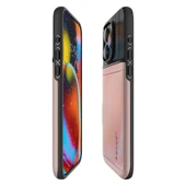 Spigen iPhone 15 Pro ile Uyumlu Kılıf Slim Armor CS Rose Gold - 3