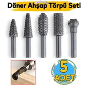 Ahşap Törpü Freze Uç Ucu Uçları Seti 5 Parça Matkap Uyumlu Oyma Zımpara Kalıp Ucu Seti Hobi Takımı thumbnail 1