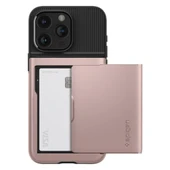 Spigen iPhone 15 Pro ile Uyumlu Kılıf Slim Armor CS Rose Gold - 1