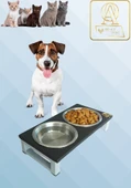 Kedi ve Köpekler İçin Dayanıklı Mama ve Su Standı Sağlıklı ve Şık Tasarım - 1