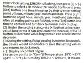 LİFE NET Dijital Isı ve Nem Ölçme Termometre Saat & Tarihli Renkli Ekran thumbnail 7