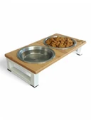 Kedi ve Köpekler İçin Dayanıklı Mama ve Su Standı Sağlıklı ve Şık Tasarım thumbnail 4