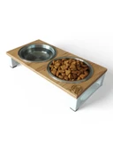 Kedi ve Köpekler İçin Dayanıklı Mama ve Su Standı Sağlıklı ve Şık Tasarım thumbnail 2