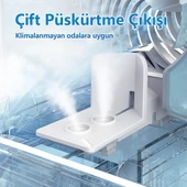 QASUL Taşınabilir klima 3 vitesli Mini Klima 900 ml Su Deposu Hava Soğutucu 7 renkli Gece Lambası - 4