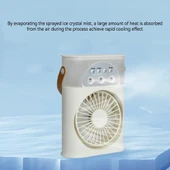 F9 Vantilatör Buzlu Buharlı Mini Klima Mini Fan - 2