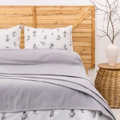 Schafer Home Hera Çift Kişilik Pike Takımı 4 Parça-Gri - 2