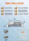 Kedi ve Köpekler İçin Dayanıklı Mama ve Su Standı Sağlıklı ve Şık Tasarım - 5