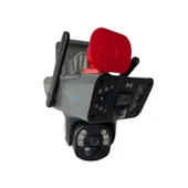 O-KAM-3915 4G 6MP Dual Lens Solar PTZ Güneş Panelli Kamera - 2