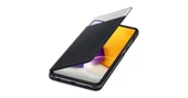 OUTLET Samsung Galaxy A72 Smart S View Wallet Cover Kılıf Siyah (Antimicrobial Coating) OUTLET thumbnail 3