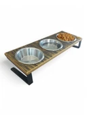 Kedi ve Köpekler İçin Dayanıklı Mama ve Su Standı Sağlıklı ve Şık Tasarım thumbnail 3