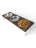 Kedi ve Köpekler İçin Dayanıklı Mama ve Su Standı Sağlıklı ve Şık Tasarım thumbnail 1