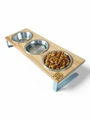 Kedi ve Köpekler İçin Dayanıklı Mama ve Su Standı Sağlıklı ve Şık Tasarım thumbnail 1