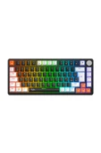 gameagle MK82X2-10 FARKLI RAİNBOW AYDINLATMA-MEKANİK GAMİNG KLAVYE-SİYAH RED SWICH(ABR KOMBİNASYON) - 2