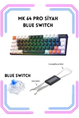 gameagle Mk64 Pro 10 Farklı Rainbow Aydınlatma Mekanik Blue Swıch Klavye (ABB KOMBİNASYON) - 1