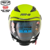 FREE-M 205 MAT SARI YARIM ÇOCUK KASKI thumbnail 3