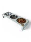 Kedi ve Köpekler İçin Dayanıklı Mama ve Su Standı Sağlıklı ve Şık Tasarım thumbnail 1