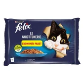 Felix Pouch Somonlu ve Ton Balıklı Yetişkin Kedi Maması 4x85gr - 1