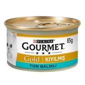 Gourmet Gold Kıyılmış Ton Balıklı Yetişkin Kedi Konservesi 85gr - 1