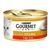 Gourmet Gold Kıyılmış Sığır Etli Yetişkin Kedi Konservesi 85gr x 24 Adet - 1